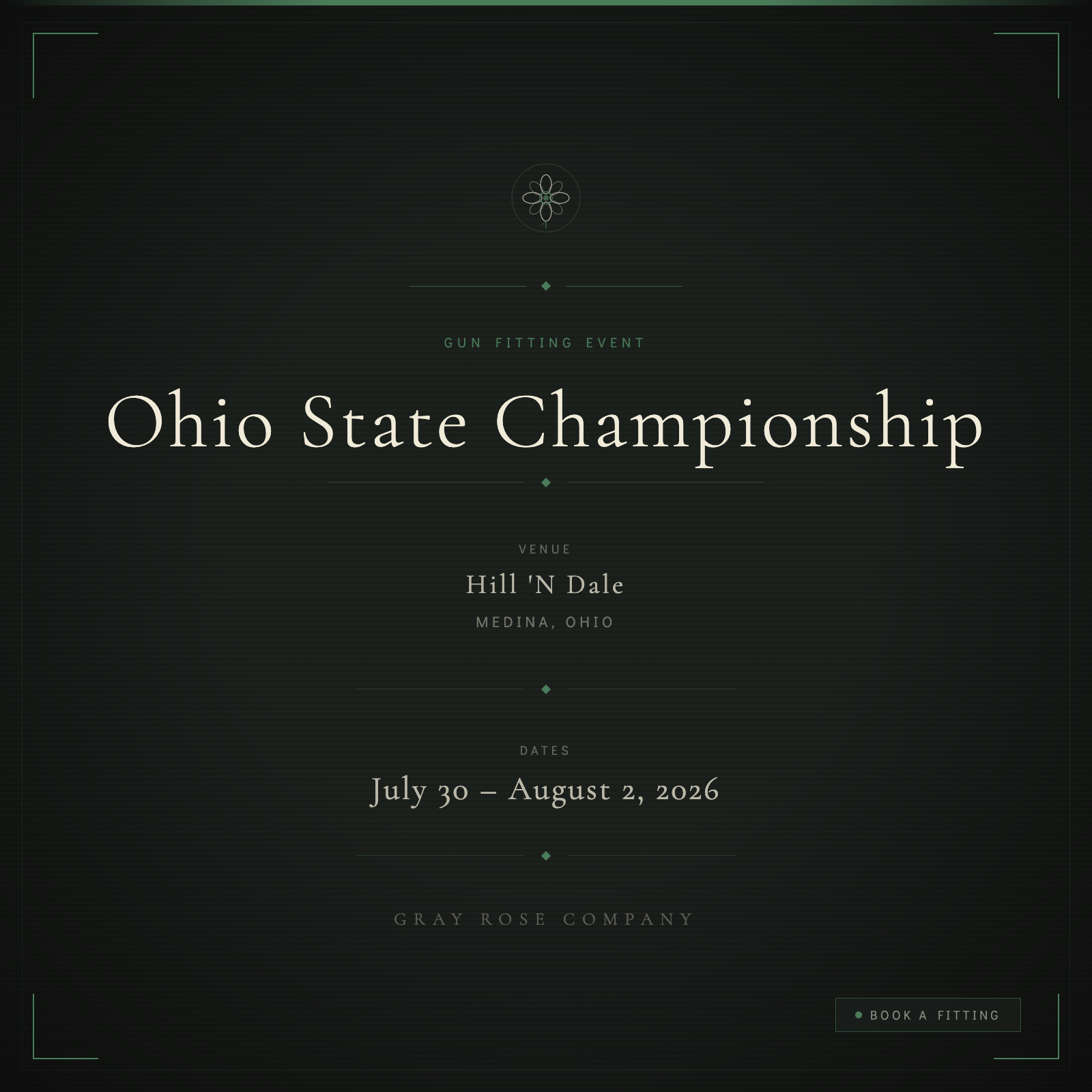 Ohio State Championship | Hill 'N Dale | Medina, OH | July 30th - Aug 2nd