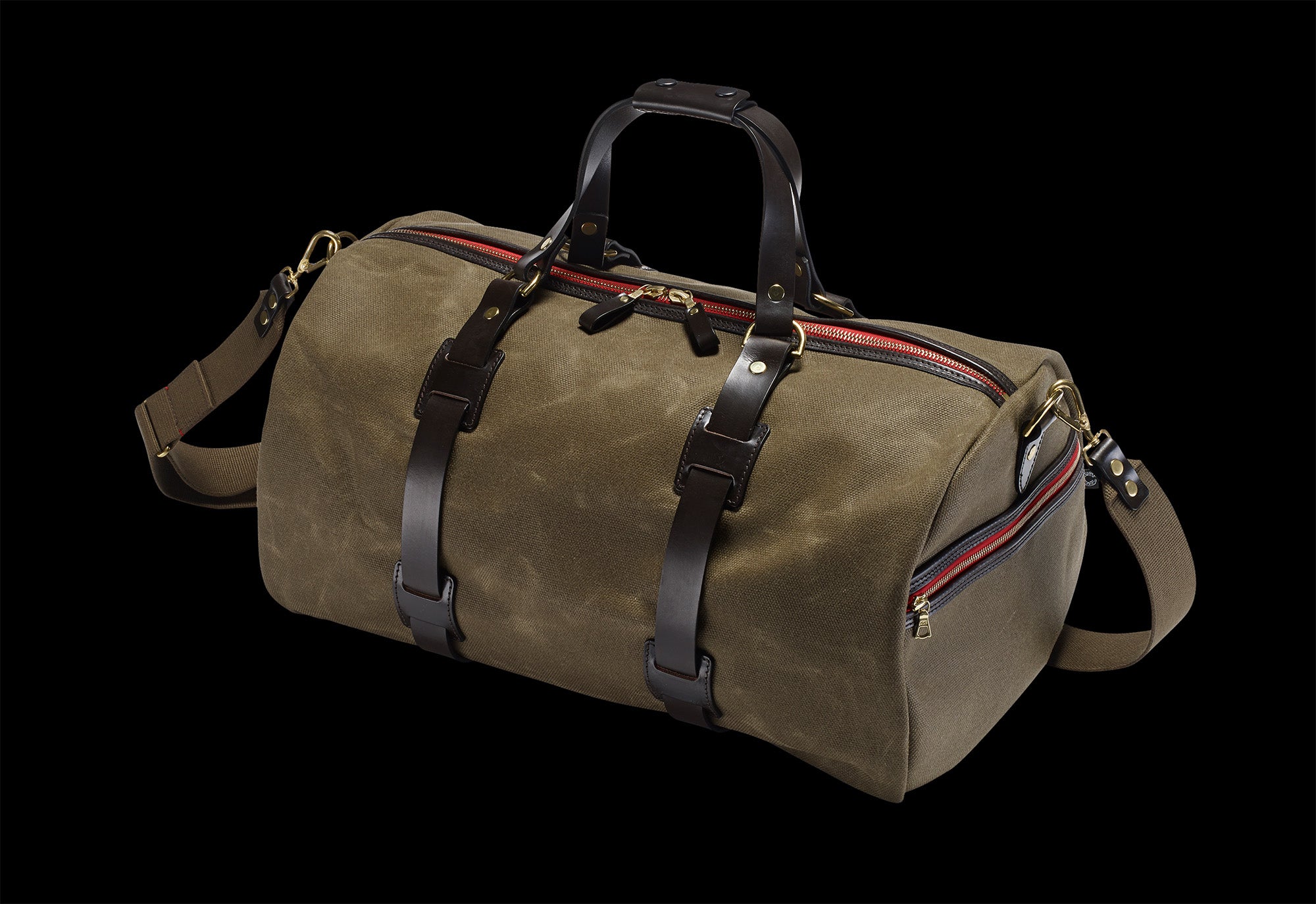 Croots | Vintage Canvas Duffle Holdall - Medium | Olive