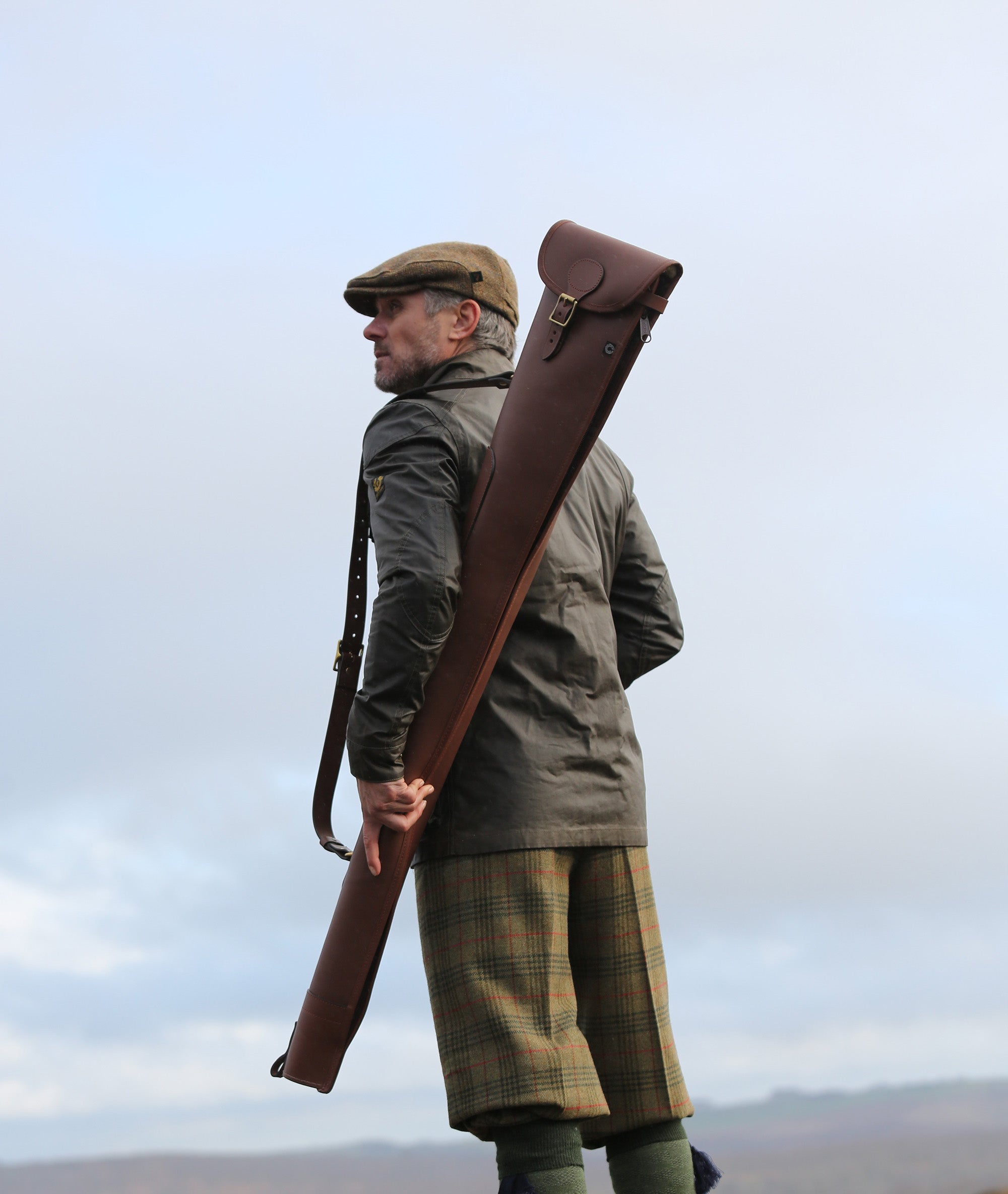 Croots | Byland Leather Shotgun Slip | Oxblood | 30/32" Barrels