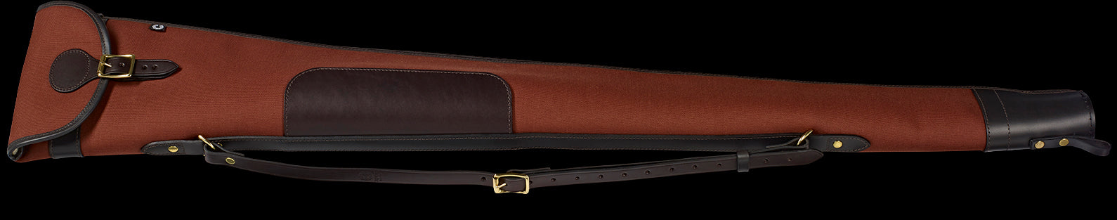 Croots | Rosedale Canvas Shotgun Slip | Fox Tan with Dark Leather | 30/32" Barrels