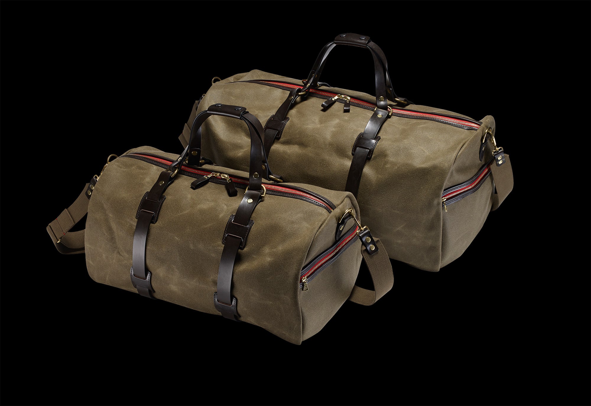 Croots | Vintage Canvas Duffle Holdall - Medium | Olive